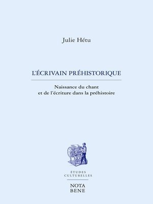 cover image of L'écrivain préhistorique